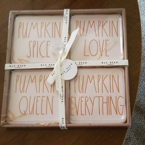 Rae Dunn Pumpkin Coasters